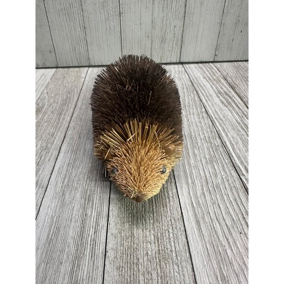 Vintage Natural Bristle Woodland Hedgehog Home Decor Collection Item - Picture 1 of 7